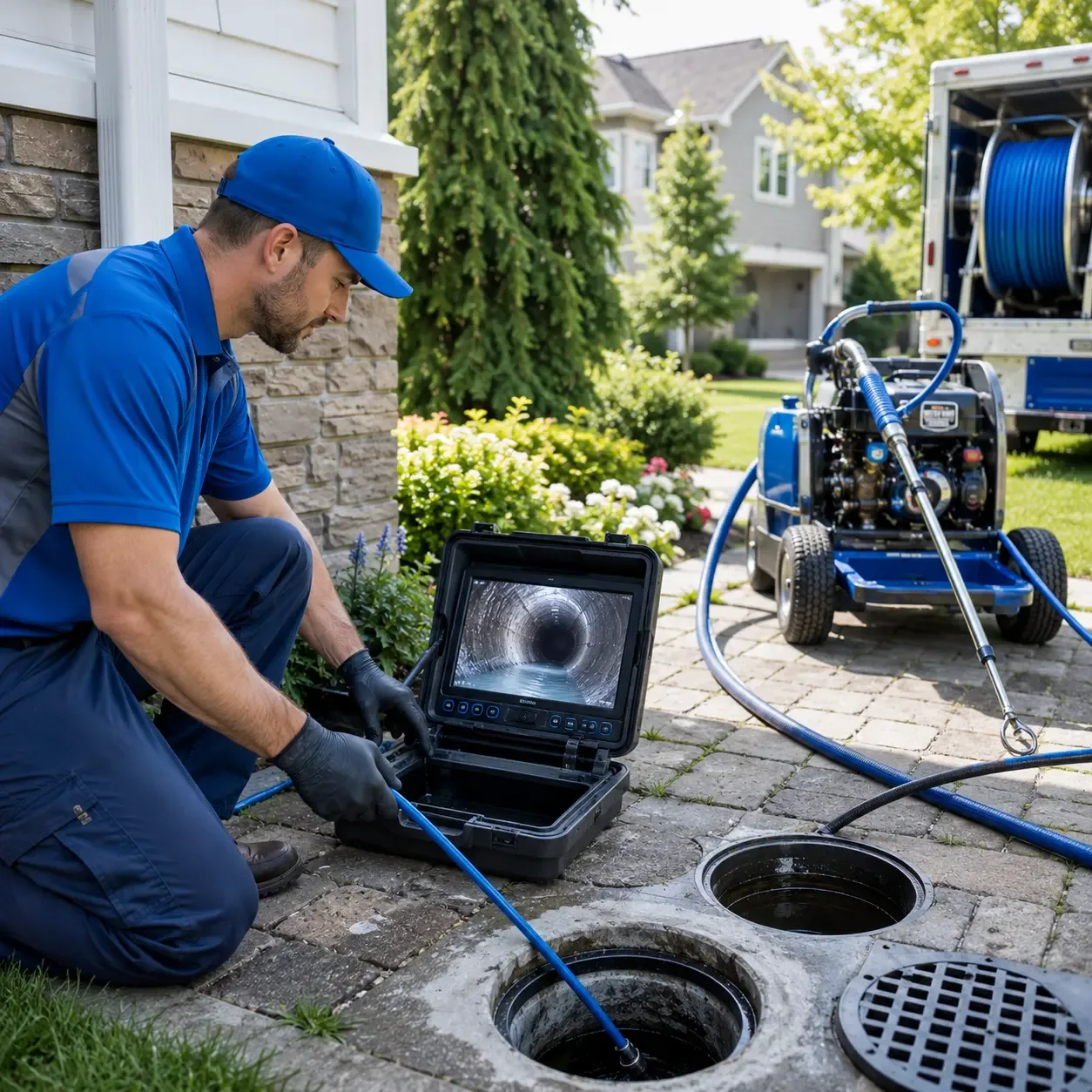 Outdoor drain cleaning professionals serving Brewer, ME