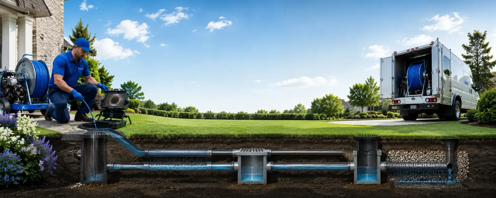 Outdoor drain cleaning information for Brewer, ME